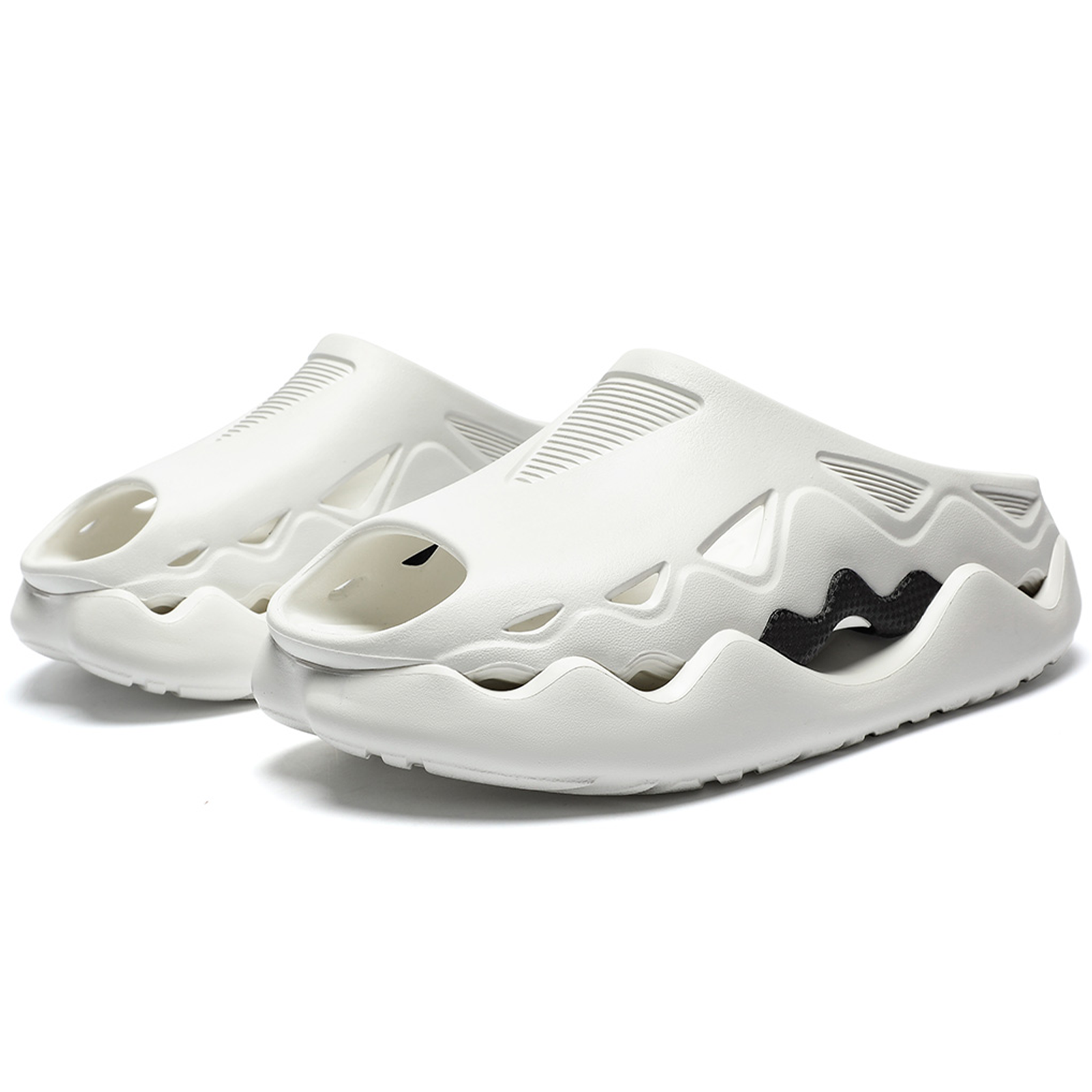 Ceroiress Men's Slip On Clogs - Casual Bubble Head Platform Trendy Sandals